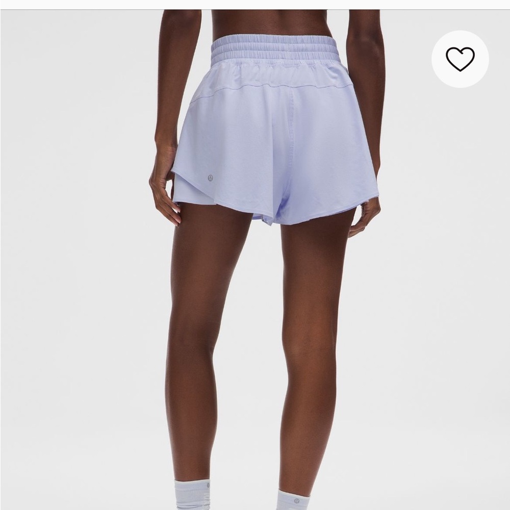 Lululemon Serene Blue Shake It Out High Rise Running Short 2.5 - Picture 2 of 9